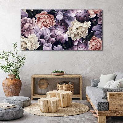 Wandbild Blumenarrangement in Pastelltönen