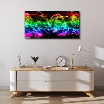 Foto auf leinwand Bunte Rauchfahnen
