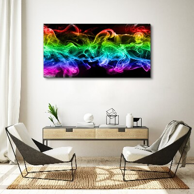 Foto auf leinwand Bunte Rauchfahnen