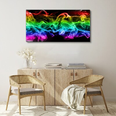 Foto auf leinwand Bunte Rauchfahnen