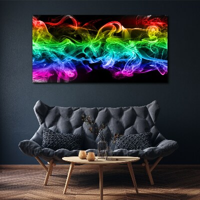 Foto auf leinwand Bunte Rauchfahnen