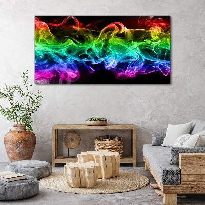 Foto auf leinwand Bunte Rauchfahnen