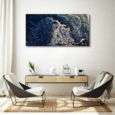 Foto auf leinwand Meereswellen in Blautönen