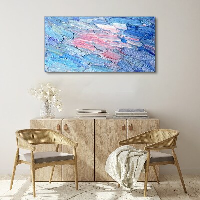 Bild auf leinwand Pastellfarbene Wellen