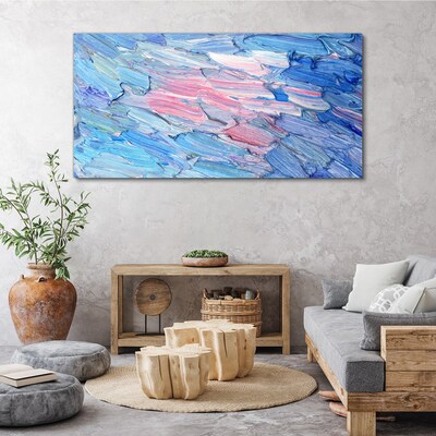 Bild auf leinwand Pastellfarbene Wellen
