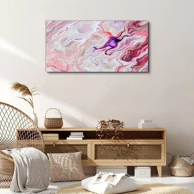 Foto auf leinwand Rosa Wellen der Abstraktion