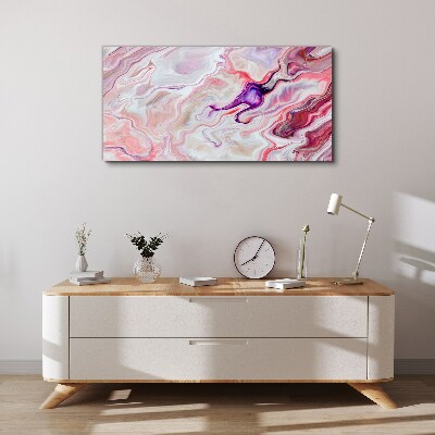 Foto auf leinwand Rosa Wellen der Abstraktion