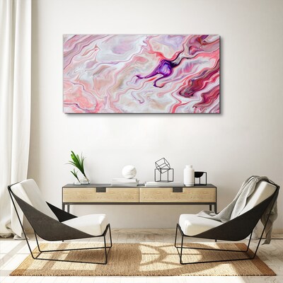 Foto auf leinwand Rosa Wellen der Abstraktion