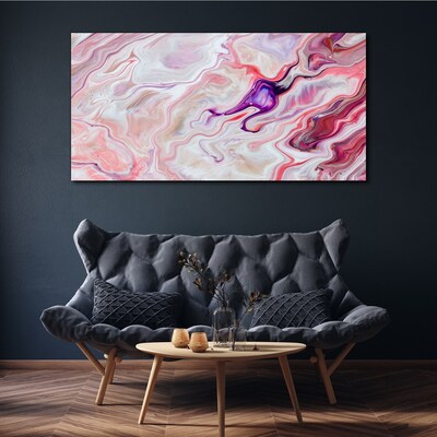 Foto auf leinwand Rosa Wellen der Abstraktion