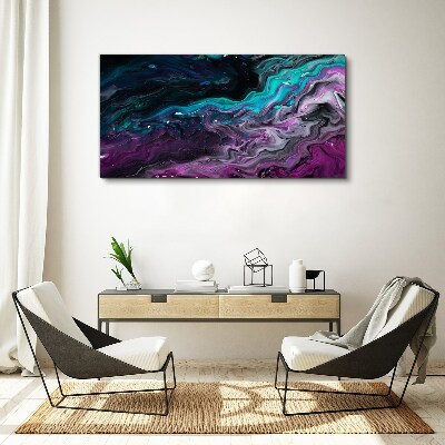 Foto auf leinwand Wellen aus Farbe in Bewegung