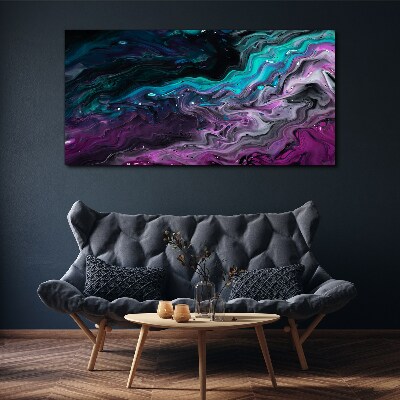 Foto auf leinwand Wellen aus Farbe in Bewegung