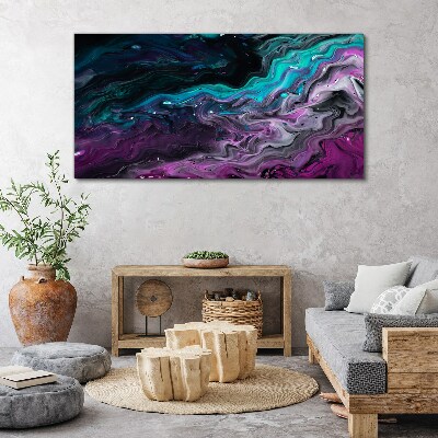 Foto auf leinwand Wellen aus Farbe in Bewegung