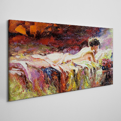 Foto auf leinwand Intimität in Farbe