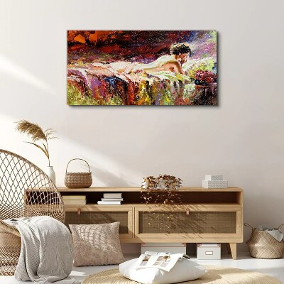 Foto auf leinwand Intimität in Farbe