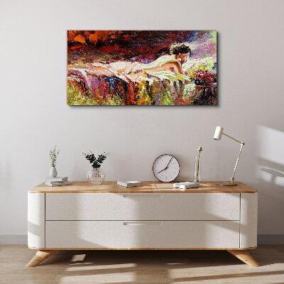 Foto auf leinwand Intimität in Farbe
