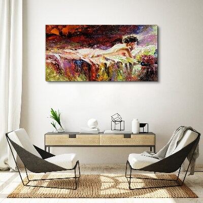 Foto auf leinwand Intimität in Farbe