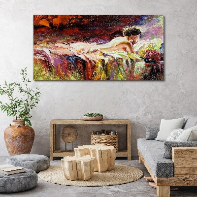 Foto auf leinwand Intimität in Farbe