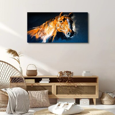 Foto auf leinwand Abstraktes Tierpferd