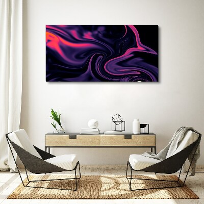 Bild auf leinwand Farbwellen in der Nacht