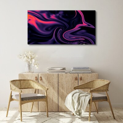 Bild auf leinwand Farbwellen in der Nacht