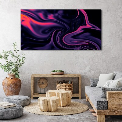 Bild auf leinwand Farbwellen in der Nacht