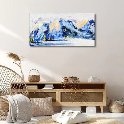 Foto auf leinwand Winter Schnee Berge Natur