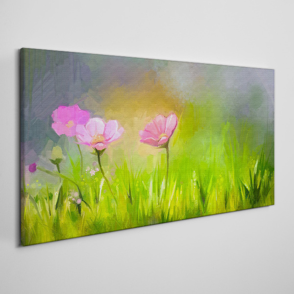Foto auf leinwand Ein floraler Traum in Pastellfarben