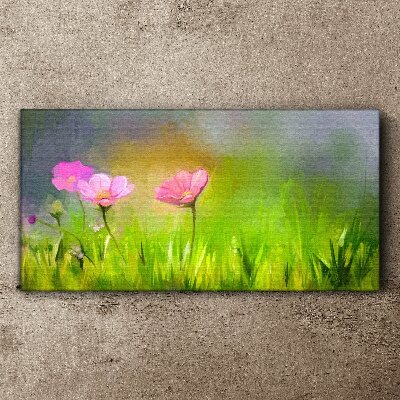 Foto auf leinwand Ein floraler Traum in Pastellfarben