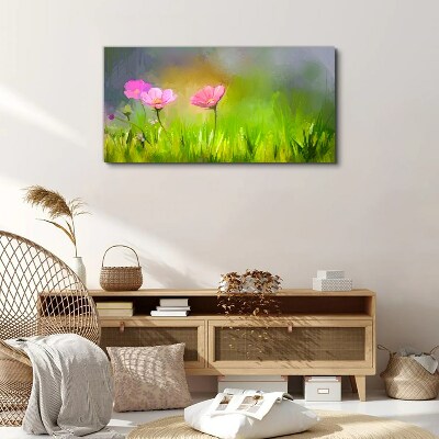 Foto auf leinwand Ein floraler Traum in Pastellfarben
