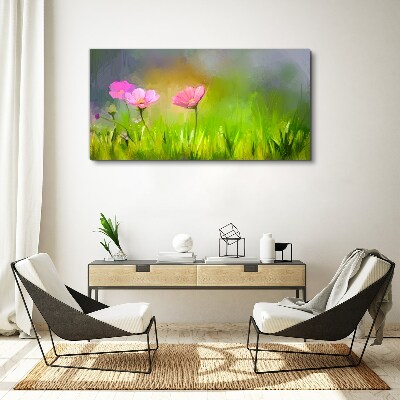 Foto auf leinwand Ein floraler Traum in Pastellfarben