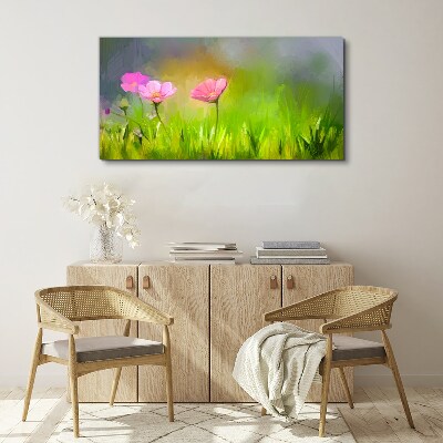 Foto auf leinwand Ein floraler Traum in Pastellfarben