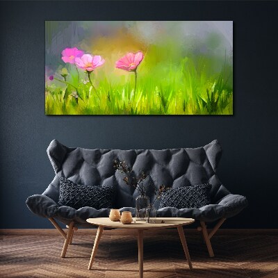 Foto auf leinwand Ein floraler Traum in Pastellfarben