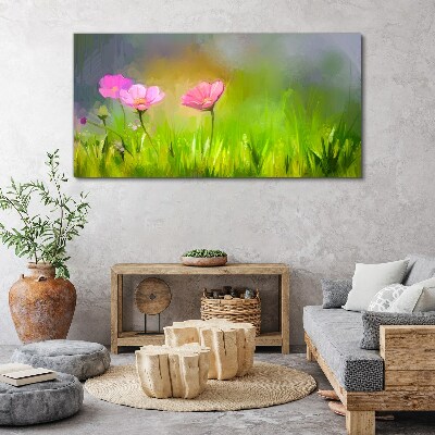 Foto auf leinwand Ein floraler Traum in Pastellfarben