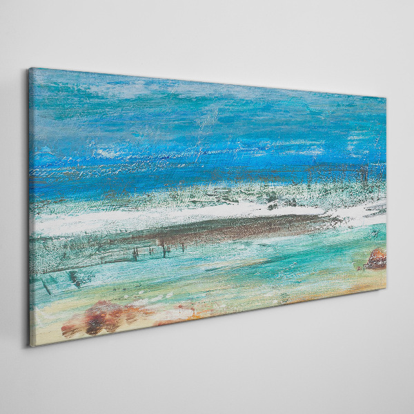 Bild auf leinwand Ruhiges Meer in Blautönen