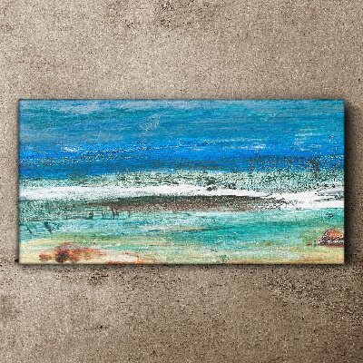 Bild auf leinwand Abstraktion Strand Meereswellen