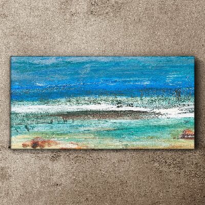 Bild auf leinwand Ruhiges Meer in Blautönen