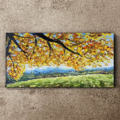Foto auf leinwand Goldener Herbst in der Landschaft