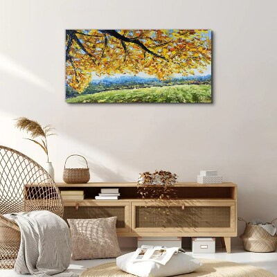 Foto auf leinwand Goldener Herbst in der Landschaft