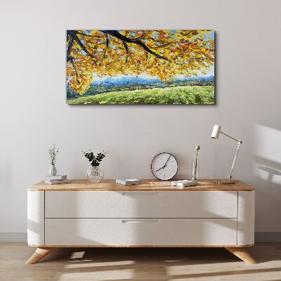 Foto auf leinwand Goldener Herbst in der Landschaft