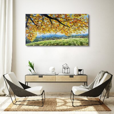 Foto auf leinwand Goldener Herbst in der Landschaft