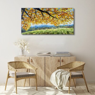 Foto auf leinwand Goldener Herbst in der Landschaft