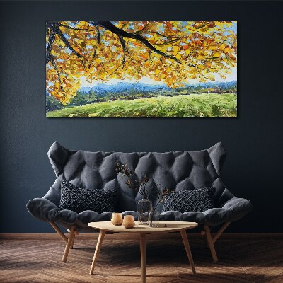 Foto auf leinwand Goldener Herbst in der Landschaft