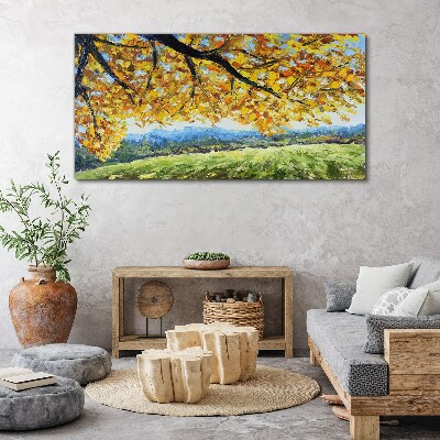 Foto auf leinwand Goldener Herbst in der Landschaft