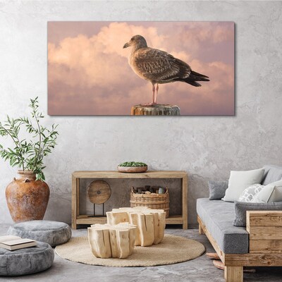 Foto auf leinwand Geflügelter Wächter in den Wolken