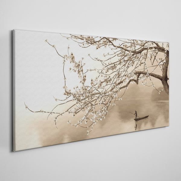 Foto auf leinwand Sepia getönten Landschaft