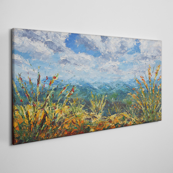 Foto auf leinwand Sommerlandschaften in den Farben der Natur