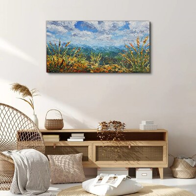 Foto auf leinwand Sommerlandschaften in den Farben der Natur