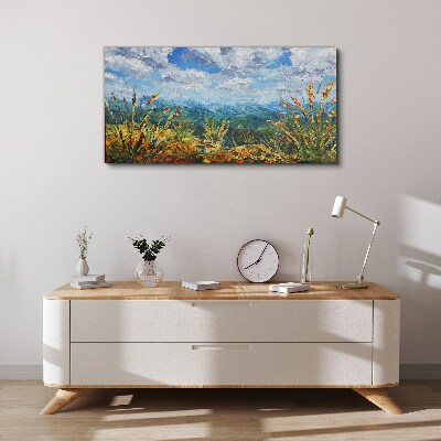 Foto auf leinwand Sommerlandschaften in den Farben der Natur