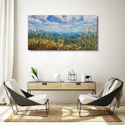 Foto auf leinwand Sommerlandschaften in den Farben der Natur