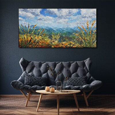 Foto auf leinwand Sommerlandschaften in den Farben der Natur